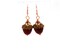 Forest Gifts Red and Brown Acorn Earrings, Fall Accessories, Nature Inspired product 6